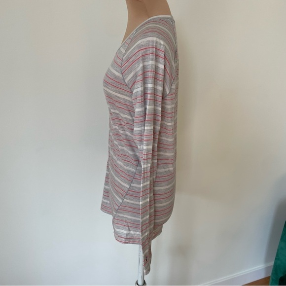 Smartwool Ash Heather Stripe Merino 150 Baselayer Long Sleeve Shirt EUC Size M - Picture 6 of 12